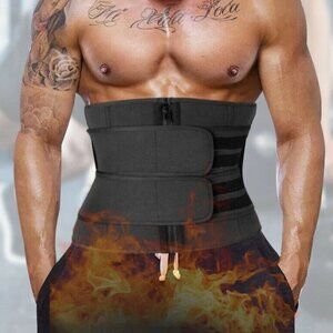 Men Waist Trainer Corset Sauna Sweat Weight Loss Body Shaper Yoga Slimmer Belt
